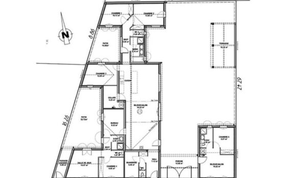 plan maison moderne Charente