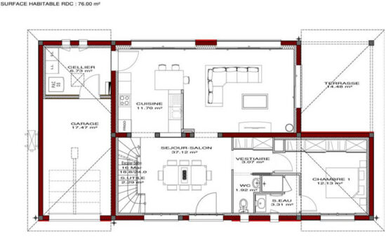 plan-de-maison-bastide-toulousaine-130m2-rez-de-chaussee