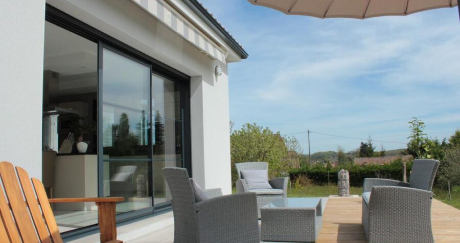 maison contemporaine avec terrasse