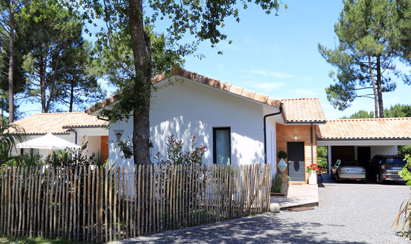 maison contemporaine dans les landes