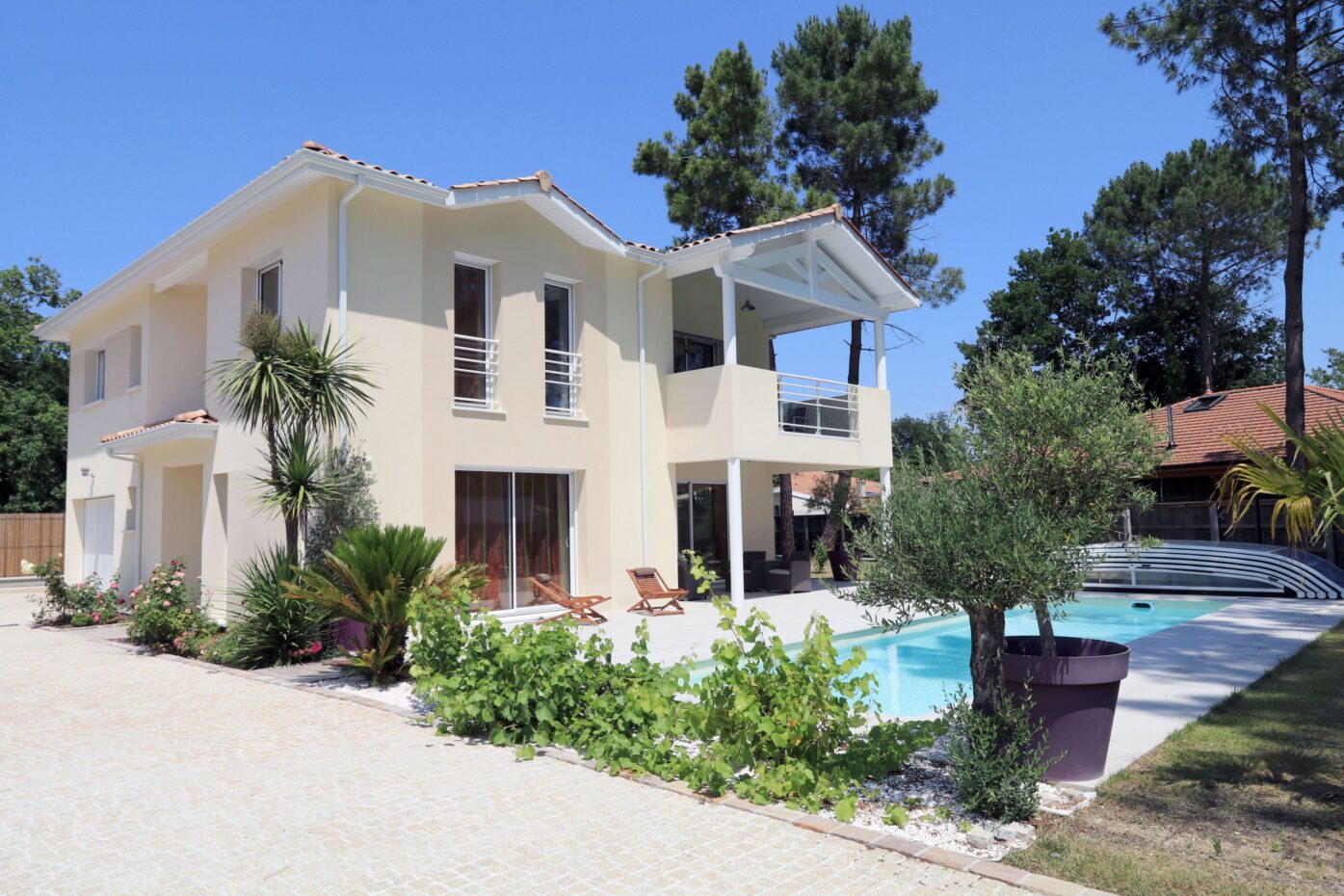 maison bassin arcachon avec piscine