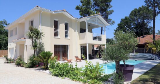 maison bassin arcachon avec piscine