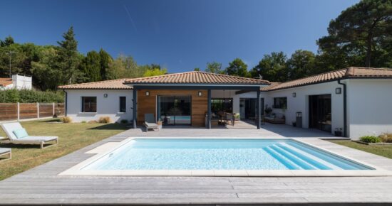 Une belle maison contemporaine de plain-pied en Gironde