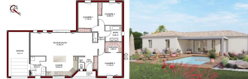 Les avantages d’une maison plan en L : découvrez les modèles IGC