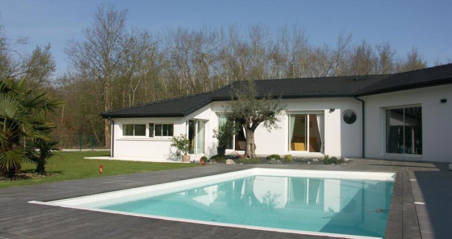 maison sur mesure avec piscine