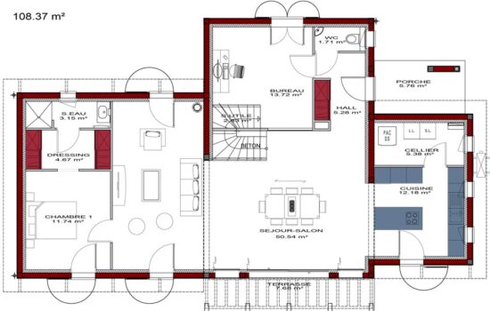 plan-grande-maison-basque-rez-de-chaussee