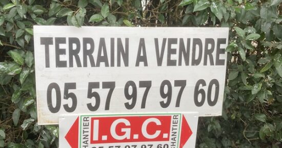 Terrain constructible Carignan-de-bordeaux  (Gironde 33)