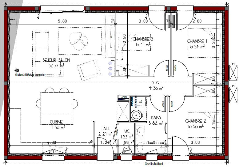 Maison avec terrain Fleurance  (Gers 32)