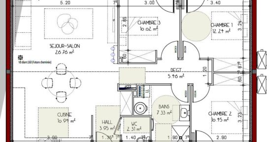 Maison avec terrain Lourties-monbrun  (Gers 32)