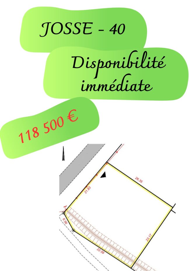 Terrain constructible Josse  (Landes 40)